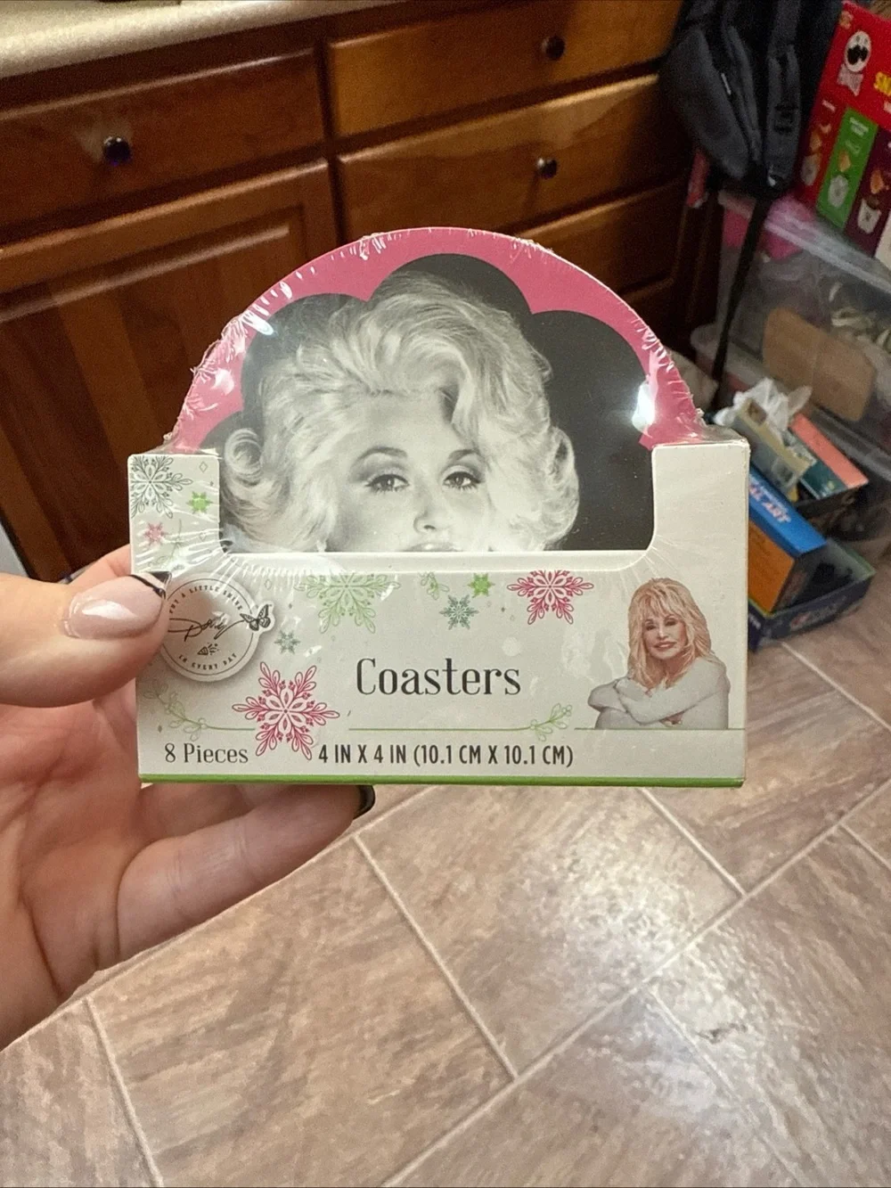 Dolly Parton Pink Decorative Coaster Sets 2 Boxes of 8 Coasters